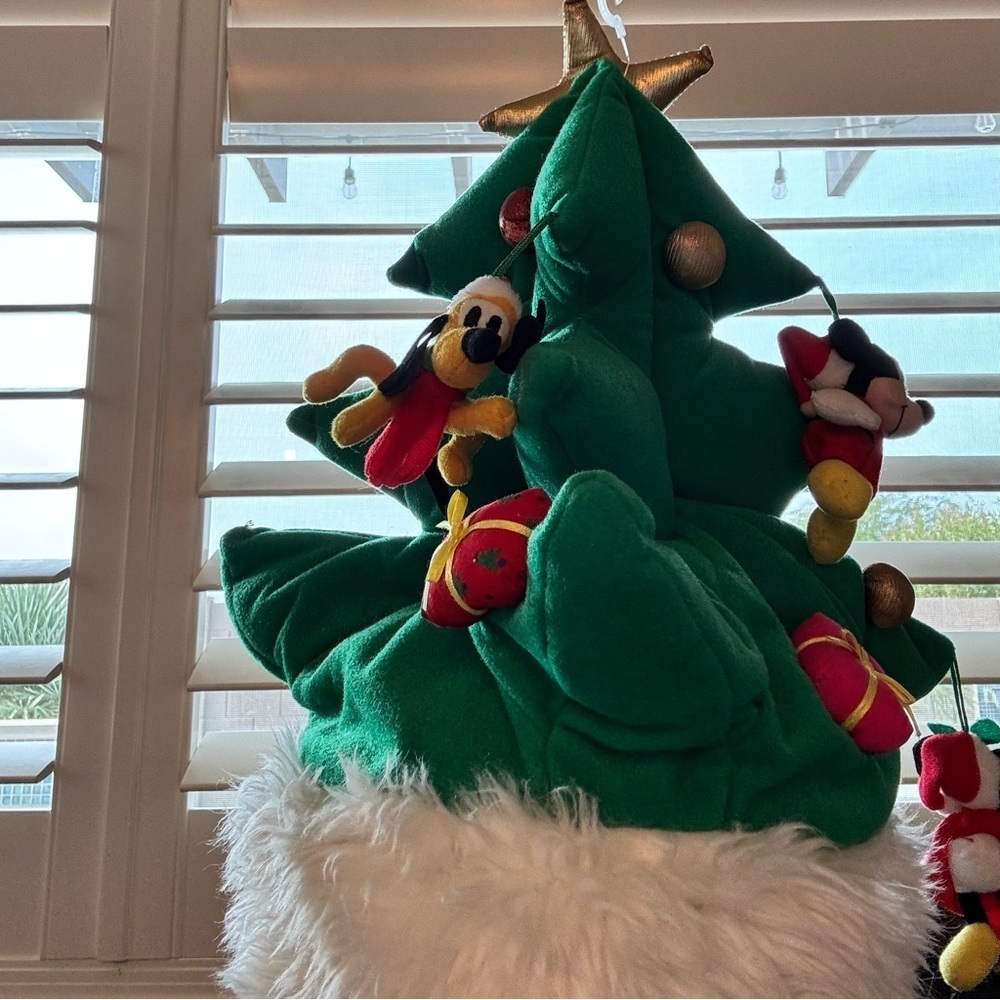 Vintage Rare Disney Disneyland Resort Green Christmas Tree Hat *missing Donald - Picture 9 of 16